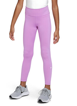 Nike Çocuk Mor Dar Paça Tayt DQ8836-532 G NK DF ONE LEGGING  