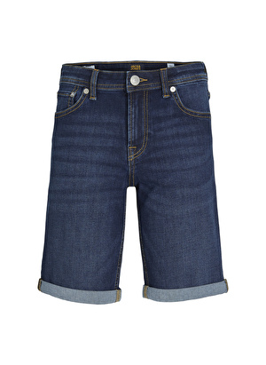 Jack & Jones Mavi Erkek Çocuk Midi Denim Şort 12230491    