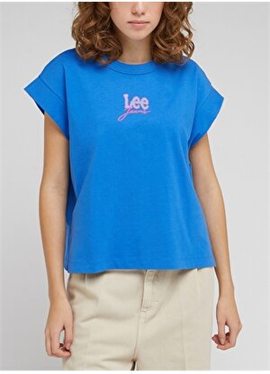 Lee Bisiklet Yaka Çok Renkli Kadın T-Shirt L49KUWA13