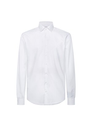 Calvin Klein Düğmeli Yaka Beyaz Erkek Gömlek K10K103025100