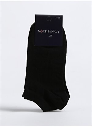 North Of Navy Siyah Kadın Sneaker Çorabı NON-DB-PTK-KDN 