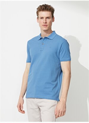 Pierre Cardin Düz Koyu Mavi Erkek Polo T-Shirt EARTH