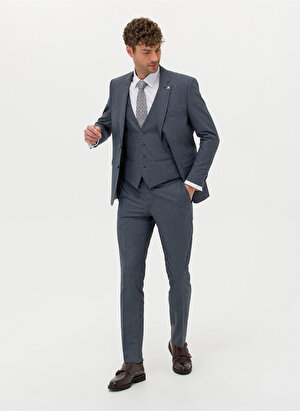 Pierre Cardin Normal Bel Slim Fit Lacivert Erkek Takım Elbise E19329/SYT