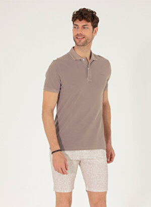 Pierre Cardin Polo Yaka Vizon Erkek T-Shirt JUSTIN