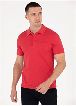 Pierre Cardin Polo Yaka Düz Kırmızı Erkek T-Shirt SAND