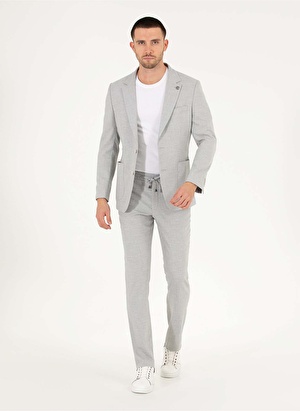 Pierre Cardin Normal Bel Slim Fit Gri Erkek Takım Elbise R20036/ST