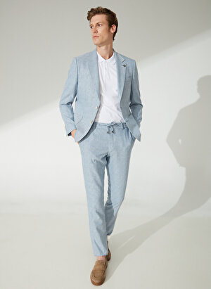 Pierre Cardin Normal Bel Slim Fit Açık Mavi Erkek Takım Elbise R20036/ST