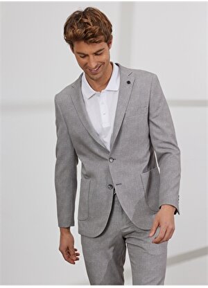 Altınyıldız Classics Normal Bel Slim Fit Gri Erkek Takım Elbise 4A3023200100