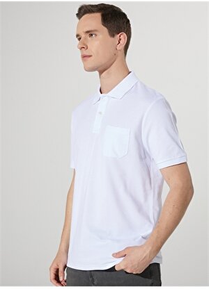 Altınyıldız Classics Polo Yaka Beyaz Erkek T-Shirt 4A9000000002