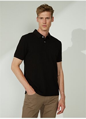 Altınyıldız Classics Polo Yaka Siyah Erkek T-Shirt 4A9000000001
