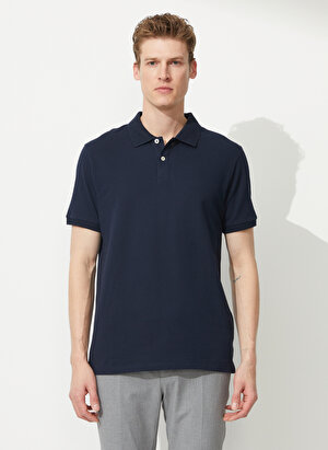 Altınyıldız Classics Polo Yaka Koyu Lacivert Erkek T-Shirt 4A9000000001