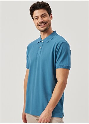 Altınyıldız Classics Gökmavi Erkek Polo T-Shirt 4A9000000001