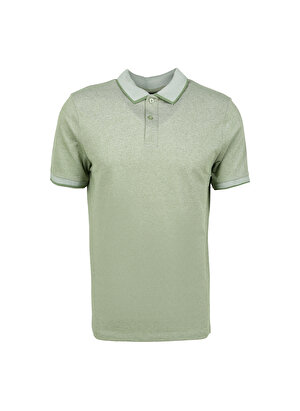 Altınyıldız Classics Yeşil - Beyaz Erkek Polo T-Shirt 4A9000000003