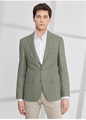 Altınyıldız Classics Slim Fit Yeşil Erkek Ceket 4A0423200003