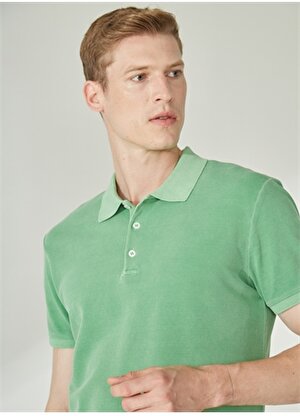 People By Fabrika Yıkamalı Mint Erkek Polo T-Shirt ALI23