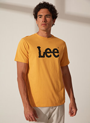 Lee Bisiklet Yaka Sarı Erkek T-Shirt L65QAI200_EU Coll.M Big Logo