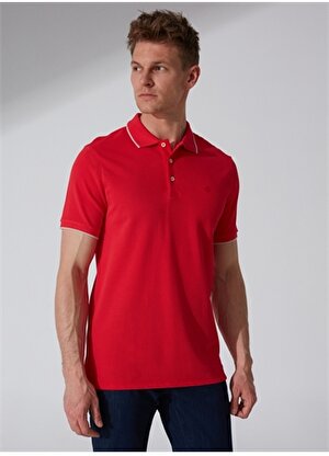 Privé Polo Yaka Kırmızı Erkek T-Shirt 4BX482320002