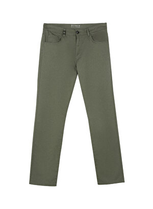Beymen Business Normal Bel Boru Paça Slim Fit Yeşil Erkek Pantolon 4B0123200093