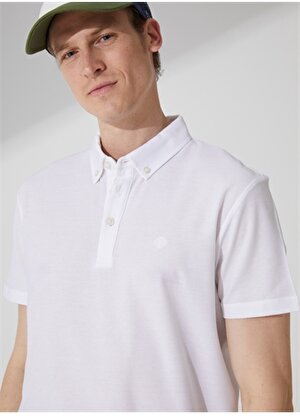 Beymen Business Polo Yaka Beyaz Erkek T-Shirt 4B4823200017