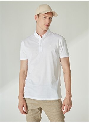 Beymen Business Polo Yaka Beyaz Erkek T-Shirt 4B4823200022