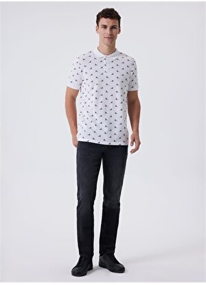 Lee Cooper Polo Yaka Beyaz Erkek T-Shirt 232 LCM 242009 SHARK BEYAZ