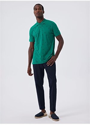 Lee Cooper Polo Yaka Yeşil Erkek T-Shirt 232 LCM 242010 PALM CANLI YEŞİL