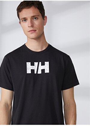 Helly Hansen Bisiklet Yaka Siyah Erkek T-Shirt HHA.53975_FAST T-SHIRT