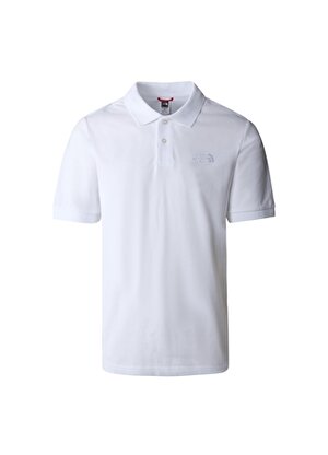 The North Face Düz Beyaz Erkek Polo T-Shirt NF00CG71FN41_M POLO PIQUET - EU