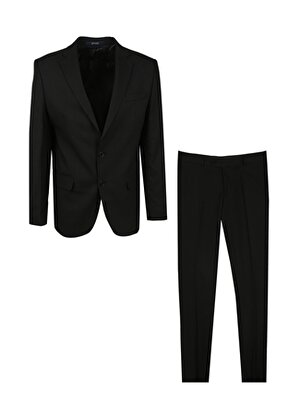 Süvari Normal Bel Regular Fit Siyah Erkek Takım Elbise TK1000400380