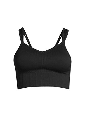 Casall Siyah Sporcu Sütyeni 23180-901 Seamless Rib Padded Sport