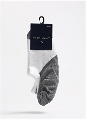 North Of Navy Beyaz Erkek Babet Çorabı NON-BBT-LTKS