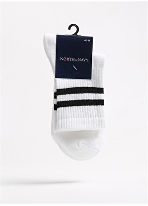 North Of Navy Beyaz Erkek Soket Çorap NON-SKT-LTKS