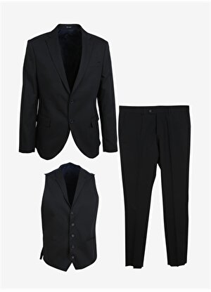 Süvari Normal Bel Slim Fit Lacivert Erkek Takım Elbise TK1020000261