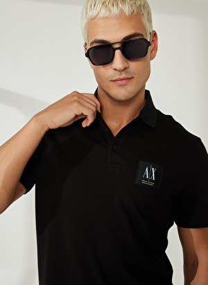 Armani Exchange Siyah Erkek Polo T-Shirt