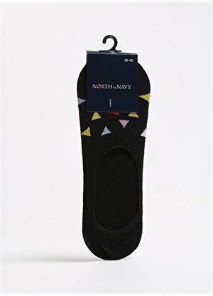North Of Navy Siyah Kadın Babet Çorabı NON-BBT-NS