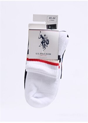 U.S. Polo Assn. Erkek Beyaz Çorap A081SZ013.P02.MADEL   