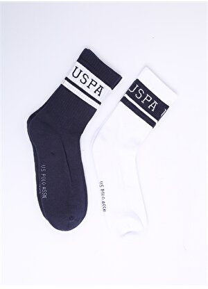 U.S. Polo Assn. Erkek Beyaz Çorap A081SZ013.P01.NASSAL   