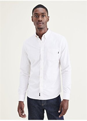 Dockers Standart Gömlek Yaka Beyaz Erkek Gömlek 29599-0034