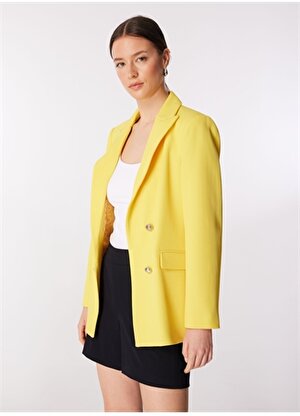 Brooks Brothers Normal Sarı Kadın Ceket BBSP23FBL002