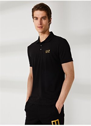 EA7 Siyah Erkek Polo T-Shirt 8NPF04PJM5Z0208