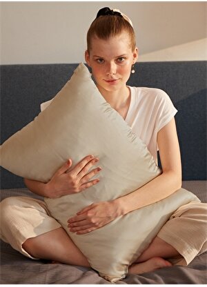 Beauty Pillow %100 İpek Yastık Kılıfı Vizon Renk (Standart 50x70cm)