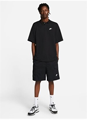 Nike Siyah - Gri - Gümüş Erkek Polo T-Shirt DX0617-010 NK CLUB POLO MATCHUP OS    