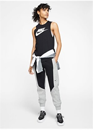 Nike Siyah - Gri - Gümüş Kadın Atlet CW2206-010 W NSW TANK MSCL FUTURA    