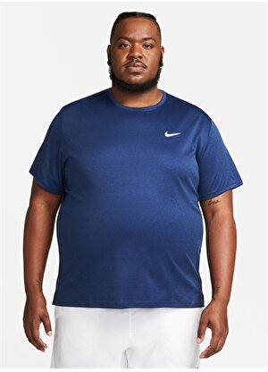 Nike Mavi Erkek Yuvarlak Yaka T-Shirt DV9315-480 M NK DF UV MILER SS 