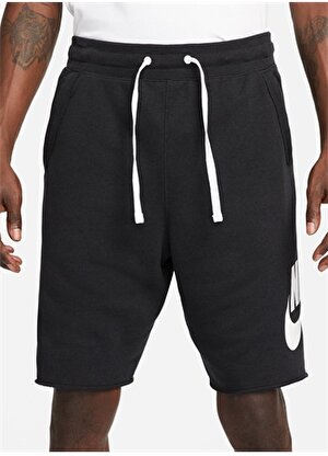 Nike Siyah - Gri - Gümüş Erkek Şort DX0502-010 M CLUB ALUMNI FT SHORT   