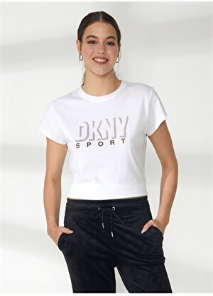 Dkny Jeans Bisiklet Yaka Düz Siyah Kadın T-Shirt DP2P3174