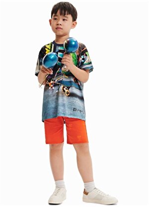 Desigual Baskılı Çok Renkli Erkek Çocuk T-Shirt 23SBTK16
