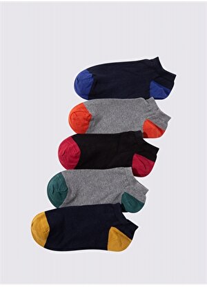 Marks & Spencer Çok Renkli Erkek 5'li Cool & Fresh Çorap Seti 0376I