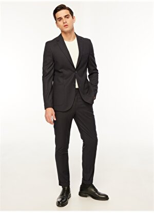 Fabrika Normal Bel Slim Fit Lacivert Erkek Takım Elbise F3WM-TKM 500