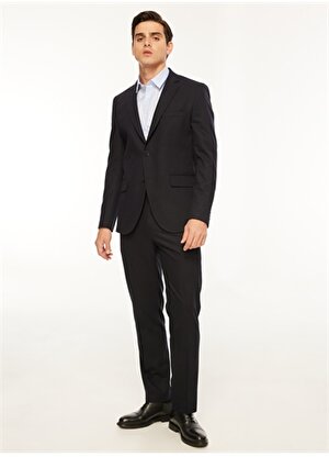 Fabrika Normal Bel Basic Lacivert Erkek Takım Elbise F3WM-TKM 501